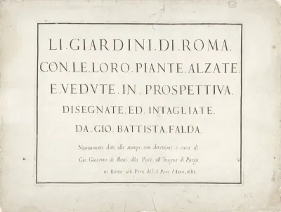 Titelprent met Italiaanse tekst