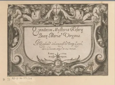 Titelprent met putti en cherubijnen