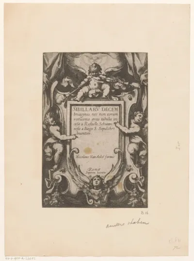 Titelprent met putti