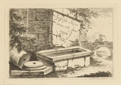 Titelprent met ruïnes