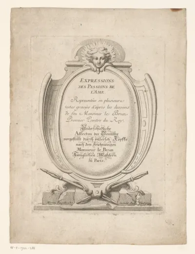 Titelprent met tekst in cartouche