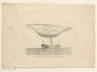 Titelprent met vissersboot