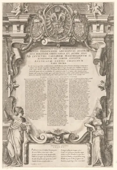 Titelprent van deel 1 van Austriacae gentis imaginum