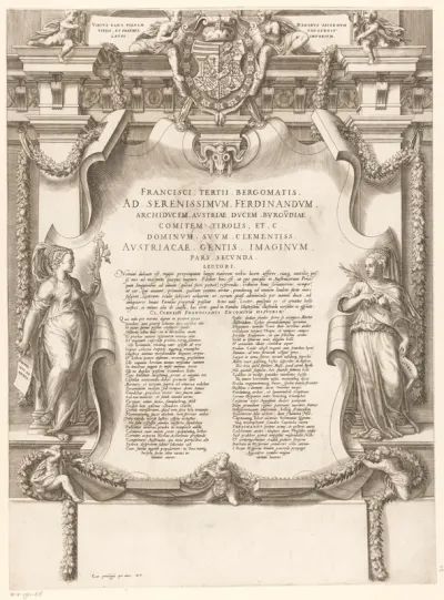 Titelprent van deel 2 van Austriacae gentis imaginum