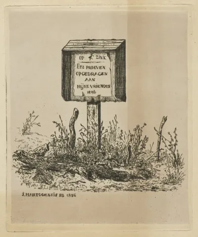 Titelprent van: etsproeven 1856