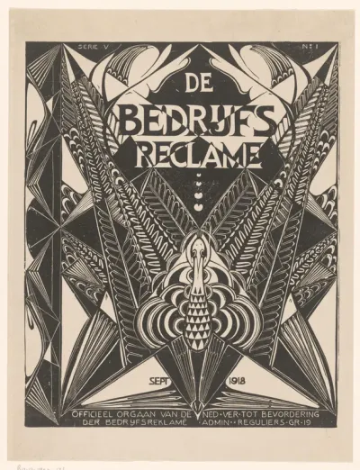 Titelprent voor 'de Bedrijfsreclame'
