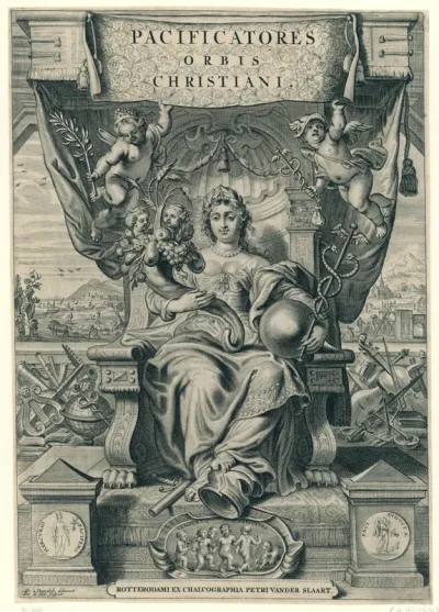 Titelprent voor de reeks Pacificatores, 1648