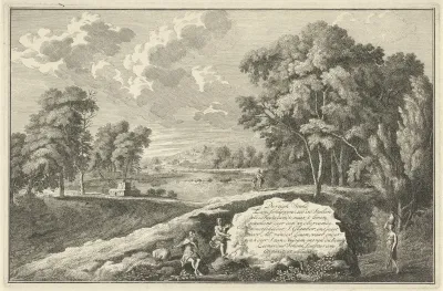 Titelprent voor: Dertigh stuks landschappen zoo in Italien als Duytslandt
