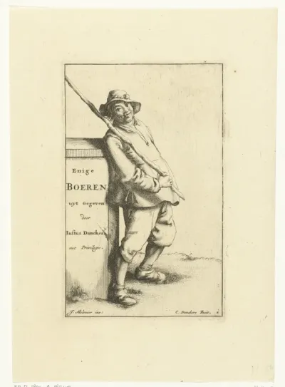 Titelprent voor: Enige Boeren