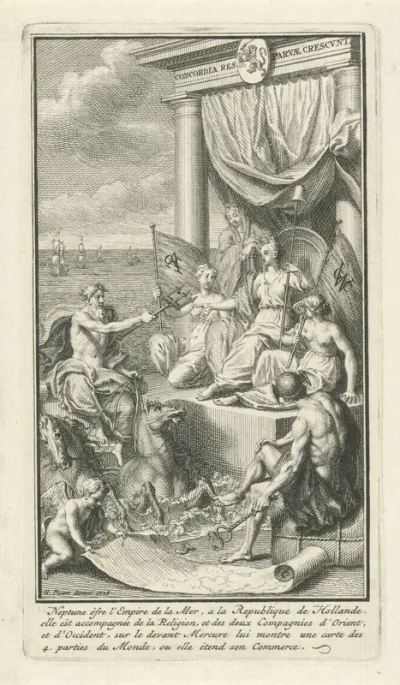 Titelprent voor: F.M. Janiçon, État présent de la république des Provinces-Unies, 1729-1730