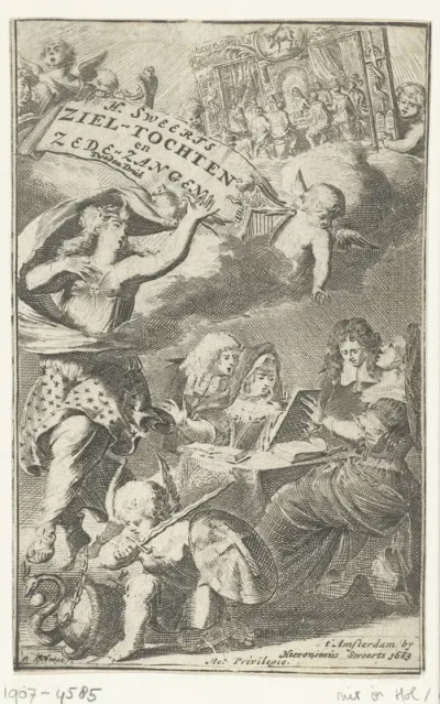Titelprent voor 'Innerlycke ziel-tochten op't H. avontmaal' van Hieronymus Sweerts
