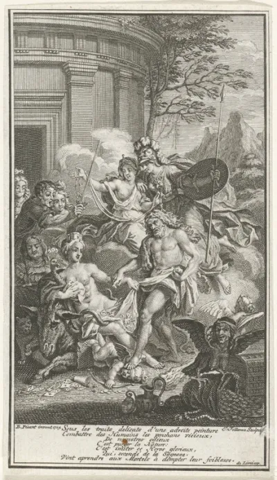 Titelprent voor: Jean de La Bruyère, Les caracteres de Theophraste, 1731