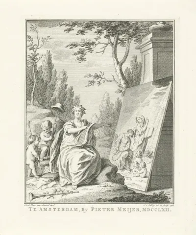 Titelprent voor L.W. van Merken, Lof der Tegenspoed, 1762