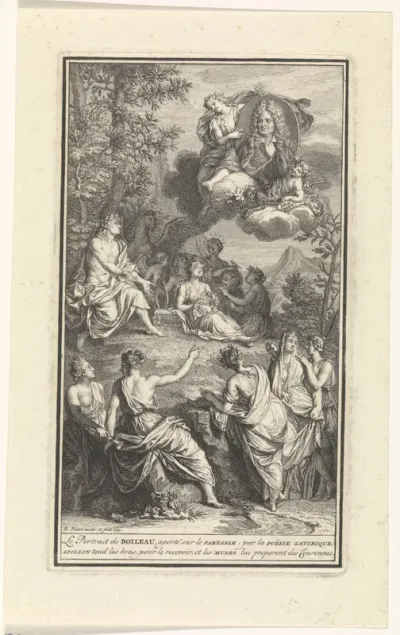 Titelprent voor: N. Boileau, Oeuvres, 1722