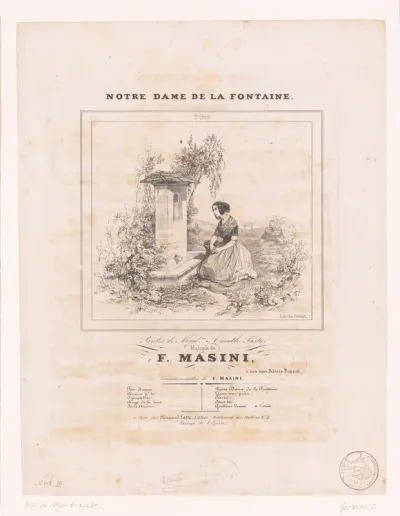 Titelprent voor: Notre-Dame de la fontaine van Masini