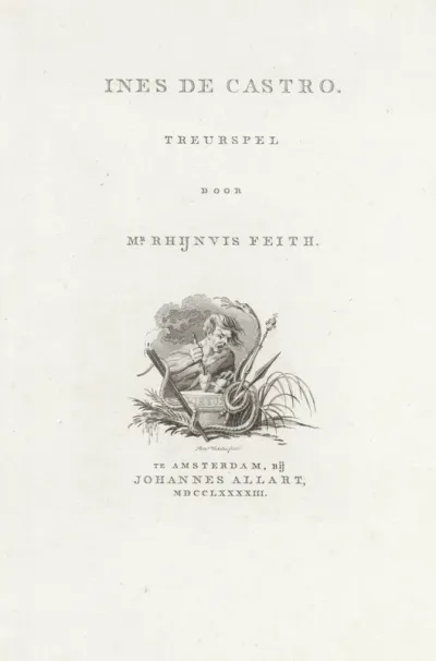 Titelprent voor: Rhijnvis Feith, 'Ines de Castro', 1793