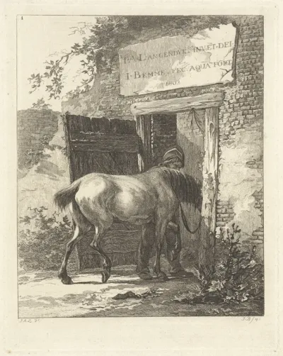 Titelprent voor serie met paarden