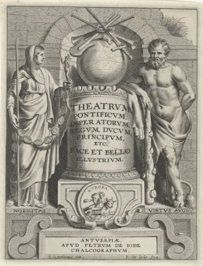 Titelprent voor Theatrum Pontificum (...)