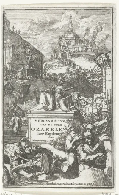 Titelprent voor 'Verhandeling van de oude orakelen der Heydenen' van Anthoni van Dale