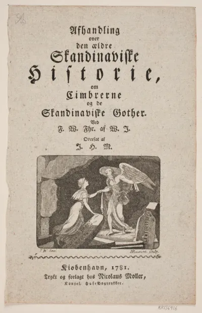 Titelvignet til "Afhandling over den ældre skandinaviske historie"