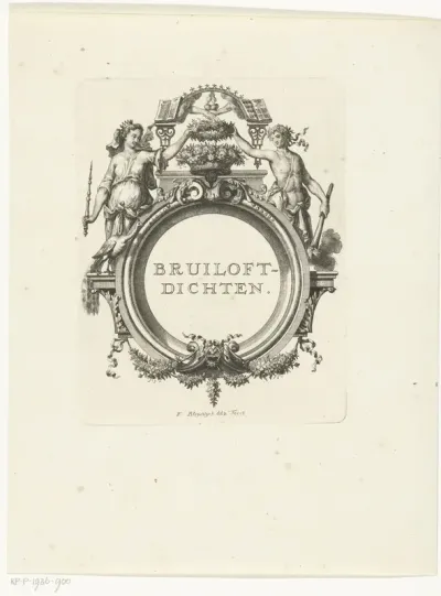 Titelvignet voor: Arnold Moonen, Vervolg der Poezye, Delft 1720