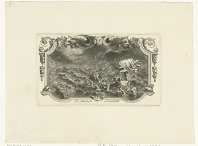 Titelvignet voor: Hubert Korneliszoon Poot, Gedichten, Delft, 1726