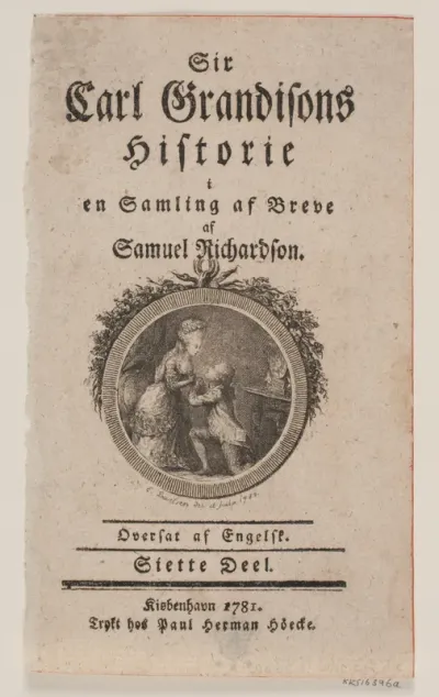 Titetblad til S. Richardson "Sir Grandisons Historie"