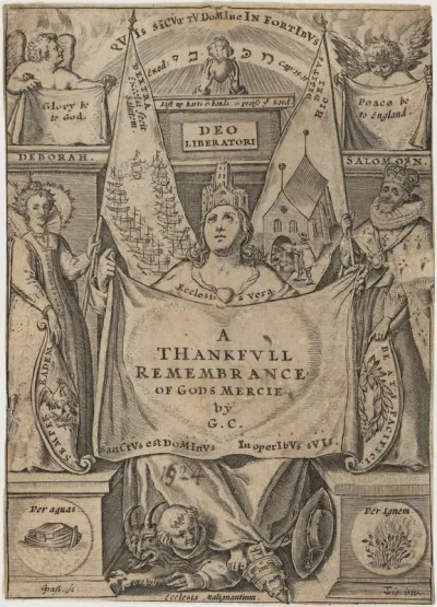 Title Page, A Thankful Remembrance of God's Mercie, by George Carleton