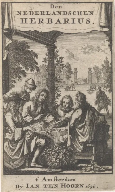 Title Page and Eight Prints with Flowers