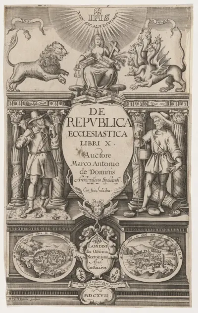 Title Page, De Republica Ecclesiatica by MarcAntonio de Dominis