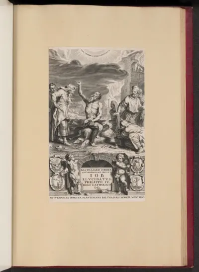 Title Page for Balthasar Cordier, Iob Elvcidatvs
