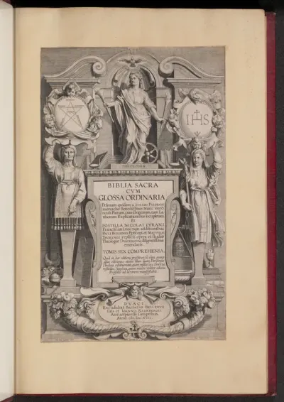 Title Page for Biblia Sacra Cvm Glossa Ordinaria