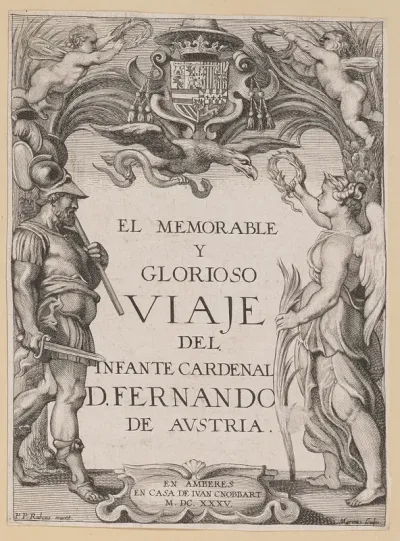 Title Page for D. De Aedo y Gallert, El...Viaje del Infante Cardenal...