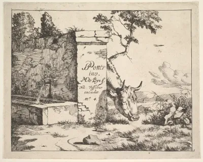 Title page for "Diverses vaches et boeufs"