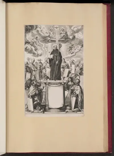Title Page for Dommo Benedicto Haeftano's S. Benedictvs Illvstratvs