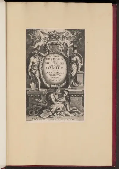 Title Page for Herman Hugo's "Obsidio Bredana"
