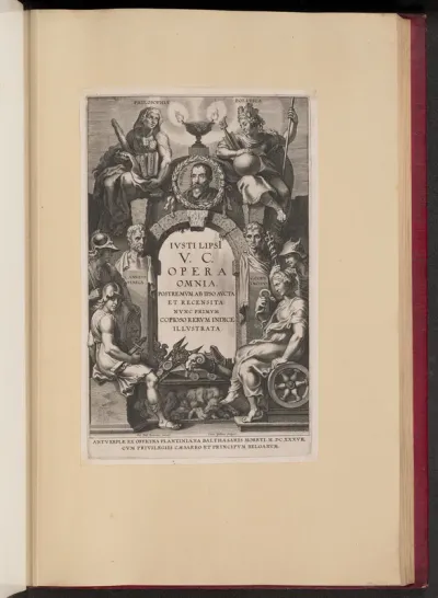 Title Page for Justus Lipsius, Opera Omnia, I