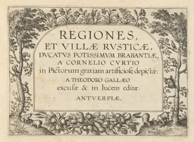 Title Page for "Regiones et Villae Rusticae"