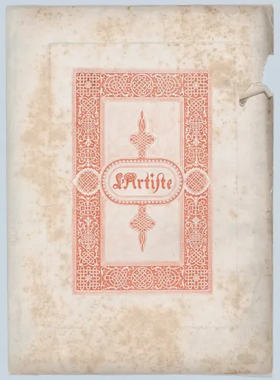 Title page for the magazine "L'Artiste"