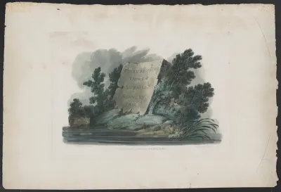 Title Page for the series "Picturesque Views of American Scenery"
