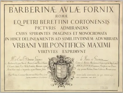 Title Page, from "Barberinae aulae fornix"
