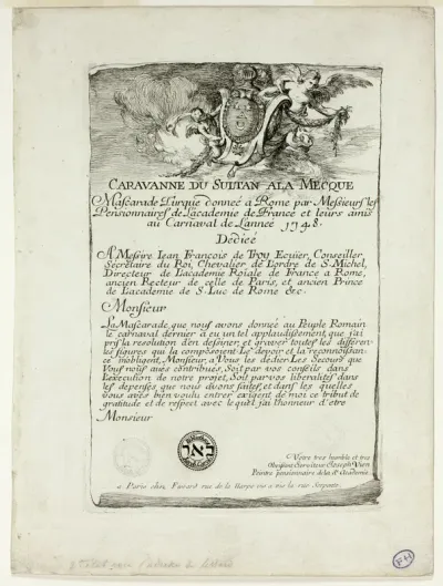 Title Page, from Caravanne du Sultan à la Mecque