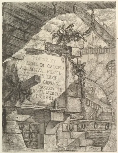 Title Page, from "Carceri d'invenzione" (Imaginary Prisons)