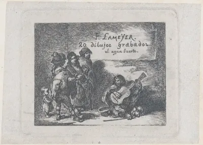 Title Page, from "Customs and Pastimes of the Spanish People"