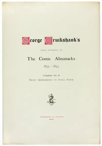 Title Page from George Cruikshank's Steel Etchings to The Comic Almanacks: 1835-1853
