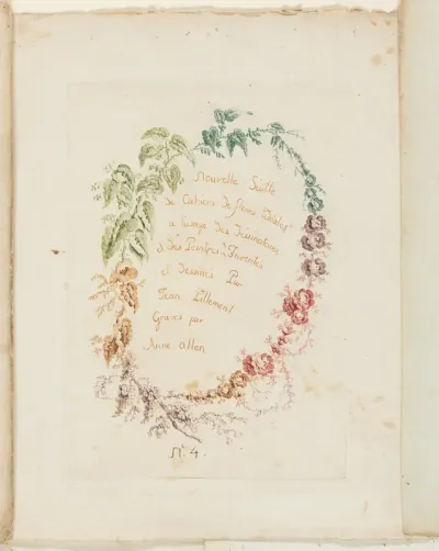 Title Page, from New Suite of Notebooks of Ideal Flowers for Use by Draftsmen and Painters