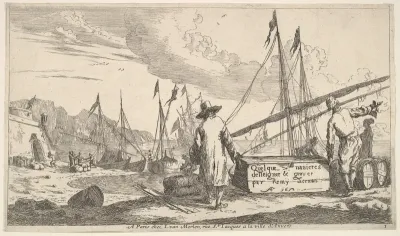 Title page from "Quelque navieres deisseigner & graver par Remy Zeeman"