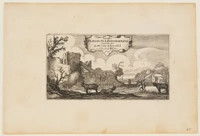 Title Page, from Twelve landscapes with Figures