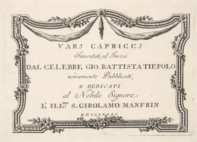 Title page, from "Vari Capricci"