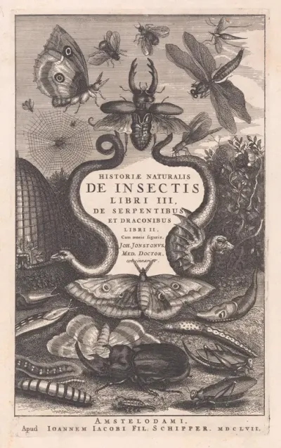 Title Page, "Historiae Naturalis de Insectus, Libri II"